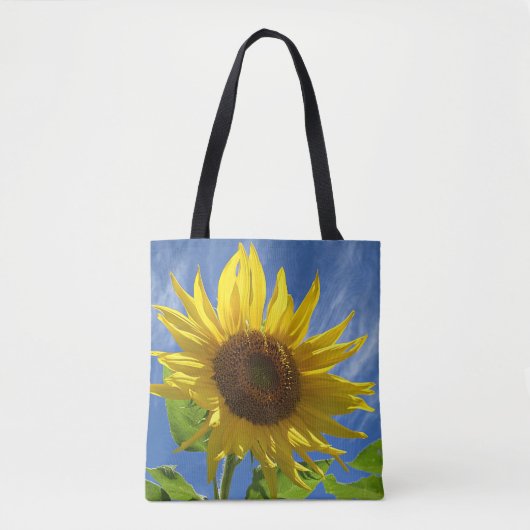 Fröhliche Sonnenblume Tasche (Vorderseite)
