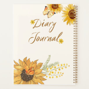 Fröhliche Sonnenblume und Schmetterling Sonnensche Planer