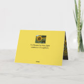 Fröhliche Sonnenblumen (Rückseite)