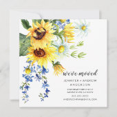 Fröhliche Sonnenblumen Einladung (Vorderseite)