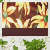 Fröhliche Sonnenblumen Geschirrtuch (Gefaltet)