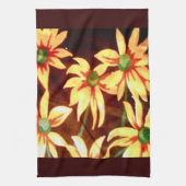 Fröhliche Sonnenblumen Geschirrtuch (Vertikal)