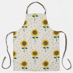 Fröhliche Sonnenblumen-Muster-Schürze   Original H Schürze
