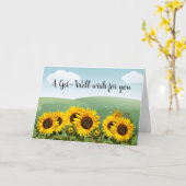 Fröhliche Sonnenblumen werden zum Freund Karte (Gelbe Blume)