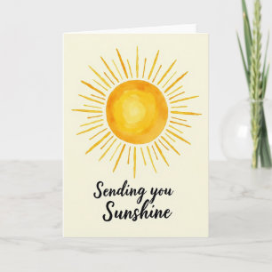 Fröhliche Sonnige Sonnenkarte Karte