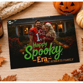 Fröhliche Spooky-Ära-Karte, Foto-Halloween-2026-Ka Einladung