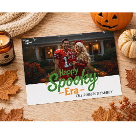 Fröhliche Spuk-Ära-Karte, Foto-Halloween-Karte Einladung