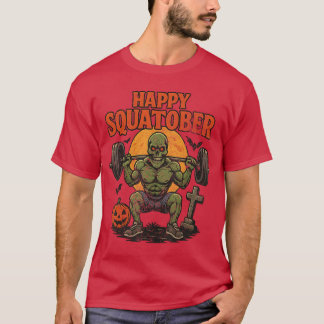 Fröhliche Squatober Beintag Herausforderung Vintag T-Shirt