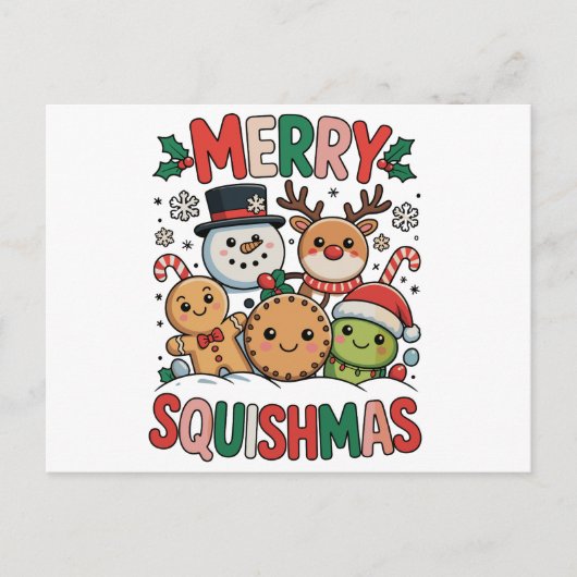 Fröhliche Squishmas Squish Squad Weihnachten Xmas (Vorderseite)