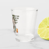 Fröhliche St. Patrick’s Day Leprechaun Kunst Schnapsglas (Rechts)
