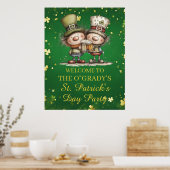 Fröhliche St. Patrick’s Day Party-Illustration Poster (Küche)
