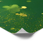 Fröhliche St. Patrick’s Day Party-Illustration Poster (Ecke)