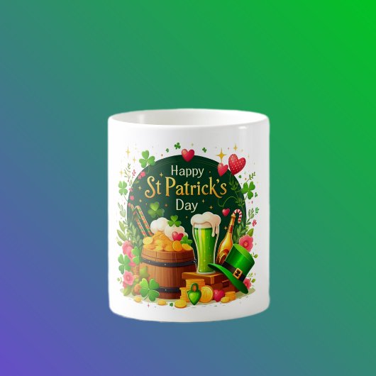 Fröhliche St. Patrick's Day Festliche Feier Kaffeetasse