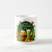Fröhliche St. Patrick's Day Festliche Feier Kaffeetasse (Mittel)