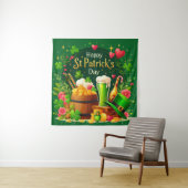 Fröhliche St. Patrick's Day Festliche Feier Wandteppich (Beispiel)
