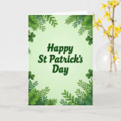 Fröhliche St. Patrick's Day Karte (Gelbe Blume)