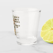 Fröhliche St. Patrick's Day Leprechaun Kunst Schnapsglas (Rechts)