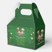 Fröhliche St. Patrick's Day Party-Illustration Geschenkschachtel (Rückseite)