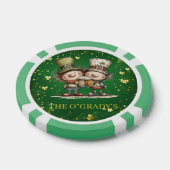 Fröhliche St. Patrick's Day Party-Illustration Pokerchips (Einzeln)