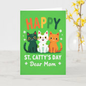 Fröhliche St. Patricks Tag Mama Karte (Gelbe Blume)