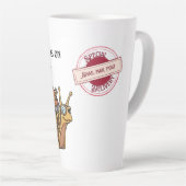 Fröhliche Steampunk-Schneckenpost Milchtasse (Rechte Ecke)