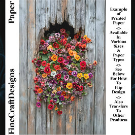 Fröhliche Stiefmütterchen & Wildblumen CL6-Scrapbo