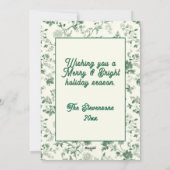 Fröhliche & strahlende Foto-Weihnachtsgrüße Feiertagskarte (Rückseite)