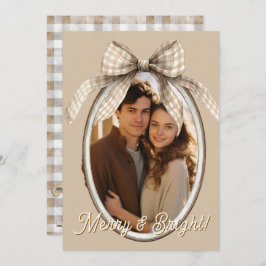 Fröhliche & strahlende Foto-Weihnachtsgrüße Feiertagskarte