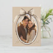 Fröhliche & strahlende Foto-Weihnachtsgrüße Feiertagskarte (Stehend Vorderseite)