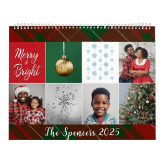 Fröhliche & strahlende personalisierte Familienfot Kalender