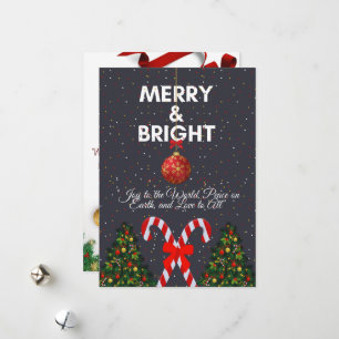 "Fröhliche & strahlende Weihnachtskarte" Feiertagskarte