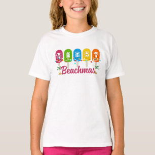 Fröhliche Strand-Weihnachten im Juli T-Shirt