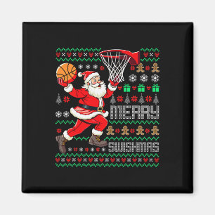 Fröhliche Swishmas X-mas Sketll hässlicher Weihnac Magnet