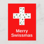 Fröhliche Swissmas! Weihnachten und Feiertage Postkarte (Vorderseite)