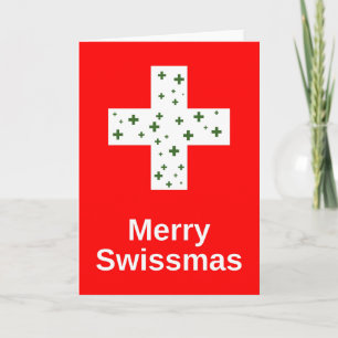 Fröhliche Swissmas! Weihnachtsgrüße Karte