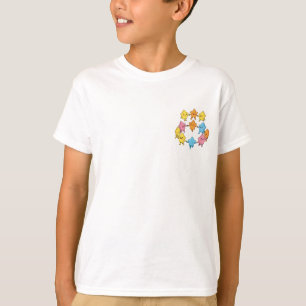 Fröhliche Tanzende Bunte Stern Freunde Kinder T-Shirt