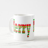 FRÖHLICHE Tasse des fröhlichen Streifens (Vorderseite Links)