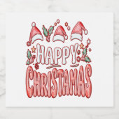 fröhliche Taufe Schaumweinetikett (Einzelnes Label)