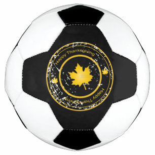 Fröhliche Thanksgiving-Briefmarke, Ahornleaf-Fußba Fußball