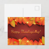Fröhliche Thanksgiving-Grüße Postkarte (Vorne/Hinten)