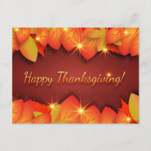 Fröhliche Thanksgiving-Grüße Postkarte