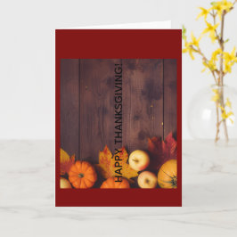 Fröhliche Thanksgiving-Grußkarte Karte