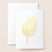 Fröhliche Thanksgiving Pink Tulips Blumenkohl Blum Folienkarte (Rückseite mit Umschlag)