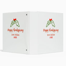 Fröhliche Thanksgiving Rotgrüne Blätter Kirsche Na