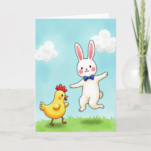 Fröhliche Tierfreunde Karte
