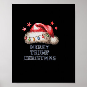Fröhliche Trump Weihnachten Festliche Weihnachtsma Poster