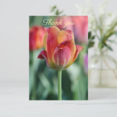 Fröhliche Tulpen-Dankeskarten Dankeskarte (Stehend Vorderseite)