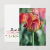 Fröhliche Tulpen-Dankeskarten Dankeskarte (Vorne/Hinten)