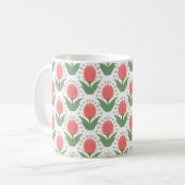 Fröhliche Tulpen Keramik Tasse (Vorderseite Links)
