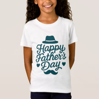 "Fröhliche Typografie des Vaters - Vintage Mustach T-Shirt